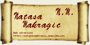 Nataša Makragić vizit kartica